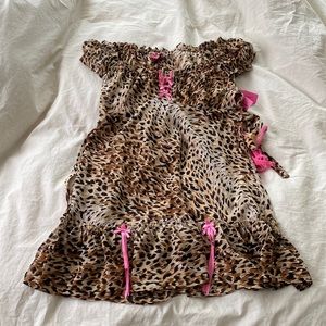 NWT Betsey Johnson Intimates 2 Piece Leopard Print Lingerie Set